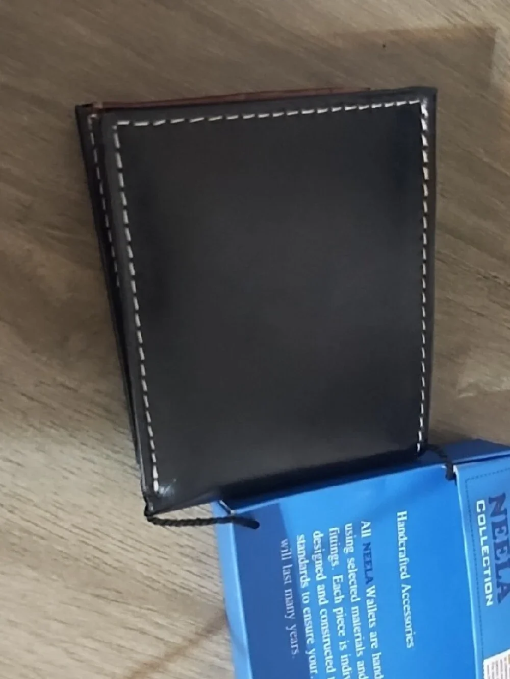 Men’s Black & Brown Studded Leather Wallet